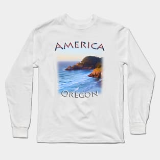 America - Oregon - Heceta Head Lighthouse Long Sleeve T-Shirt